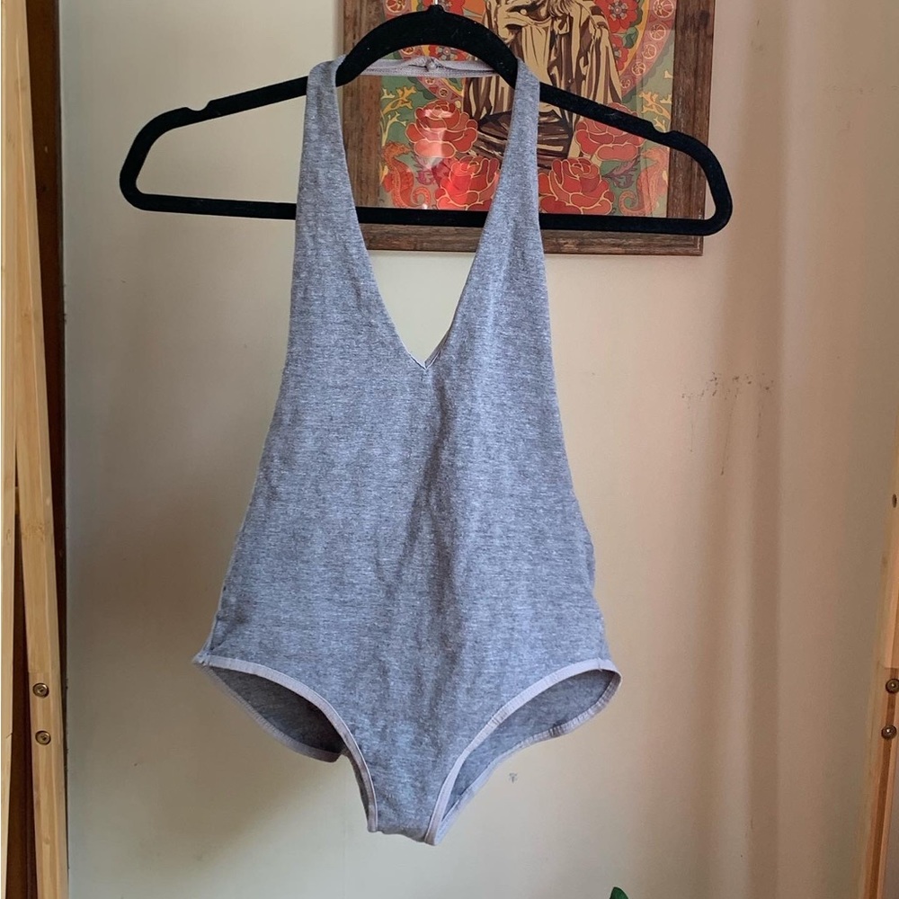 Grey American apparel bodysuit